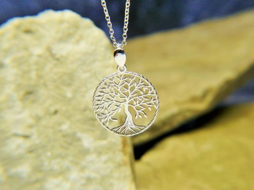 KOMPLET DRZEWO ŻYCIA DRZEWKO SZCZĘŚCIA srebro 925
