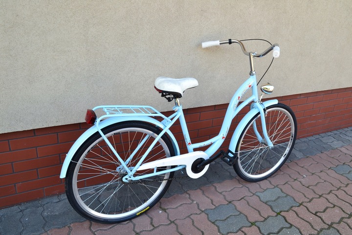 Rower Damski Damka Retro Miejski Vanessa 26 Błękit
