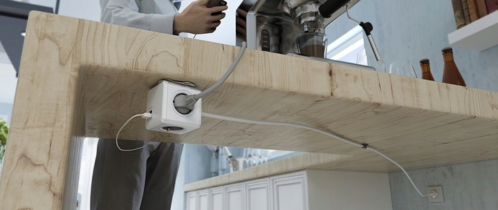 Listwa przedłużacz PowerCube Extended 1,5 m szary