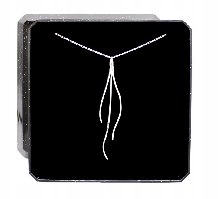 Biżuteria srebrna damska Komplet żmijki długie wiszące kolczyki srebro 925