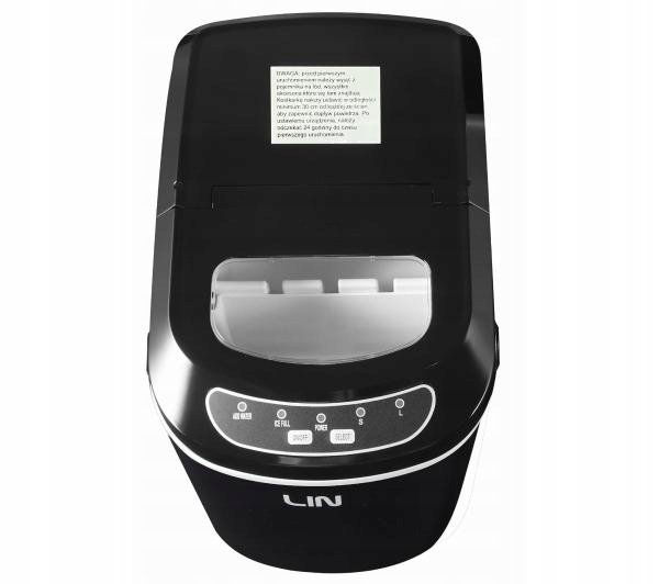 Kostkarka do lodu Lin ICE PRO-B12 112W 2.2L Czarna 9 kostek na cykl