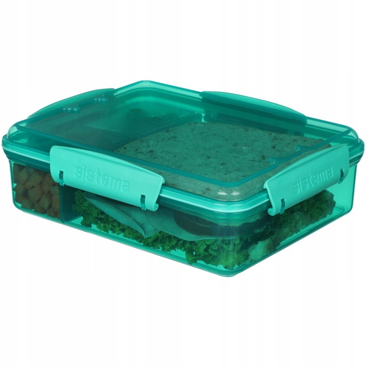 ŚNIADANIÓWKA POJEMNIK lunchbox z Przegródkami snack duo 975ml to-go Sistema