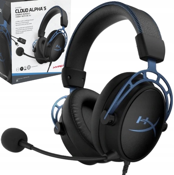 Słuchawki gamingowe HyperX Cloud Alpha S Niebieskie