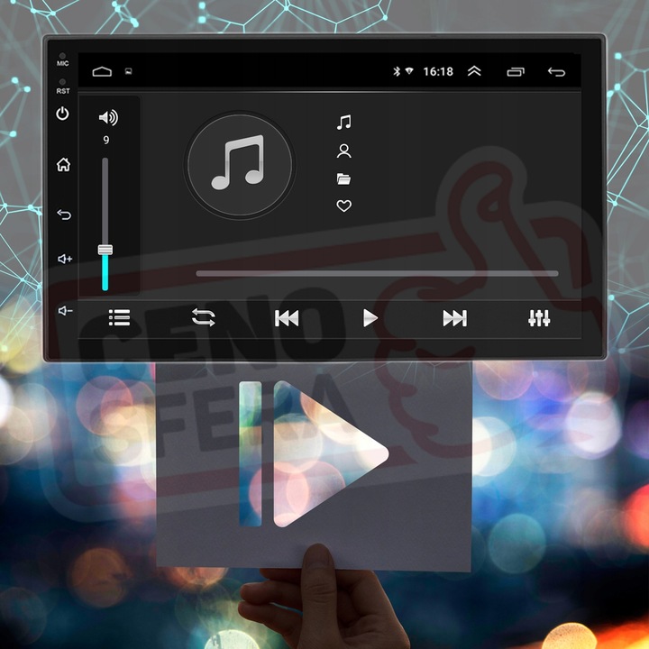 RADIO SAMOCHODOWE 2DIN MULTIMEDIALNE ANDROID USB WiFi GPS KAMERA COFANIA