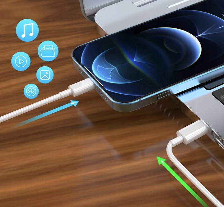 SZYBKA ŁADOWARKA DO IPHONE KOSTKA 20W + KABEL 2M / USB-C - IPHONE LIGHTING