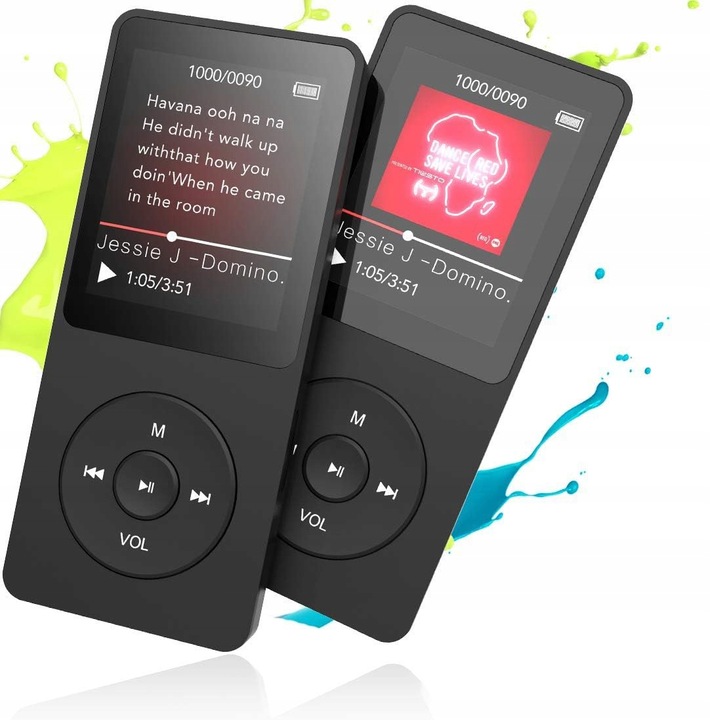 ODTWARZACZ MUZYCZNY MP3 RADIO MINI DYKTAFON + SŁUCHAWKI 16GB PRZENOŚNY
