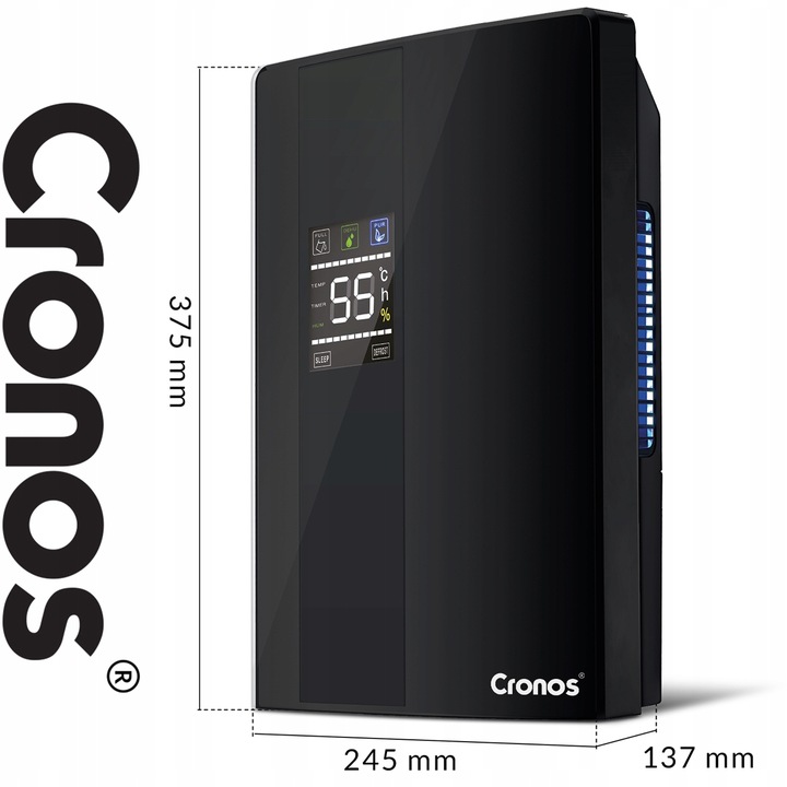 OSUSZACZ POWIETRZA POCHŁANIACZ WILGOCI 2,2L CICHY 65W CRONOS