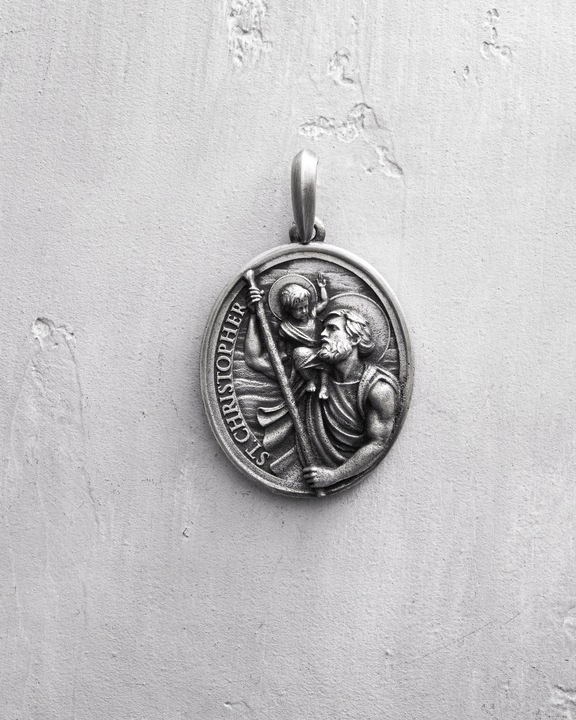 Srebrny wisiorek ST. CHRISTOPHER