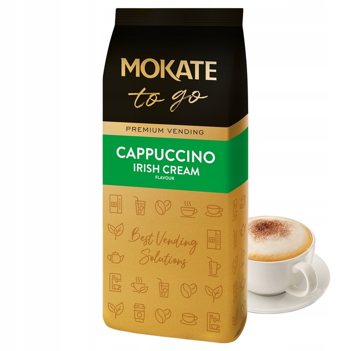 Napój Kawowy Kawa Cappuccino Irish Cream Vending Duże Opakowanie 1kg Mokate