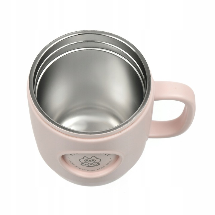 Kubek Termiczny ze Słomką Casno Booker 450 ml Różowy