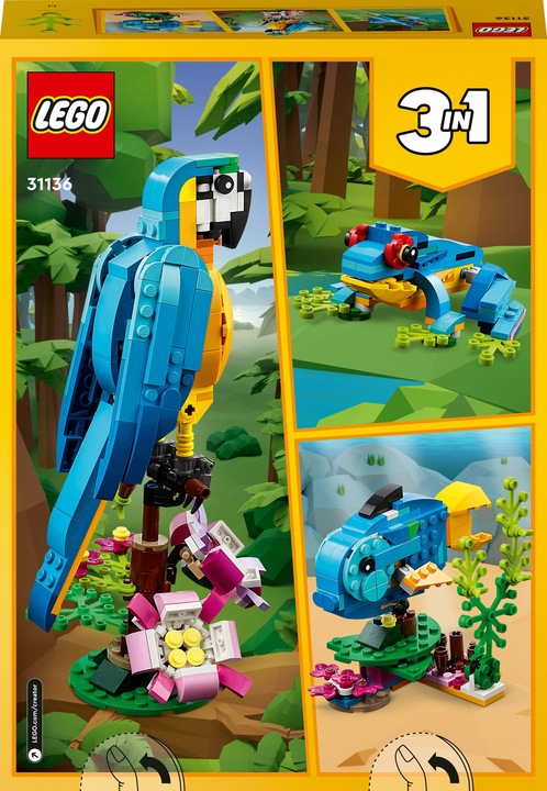 LEGO Creator 3 w 1 31136 Egzotyczna papuga 3w1