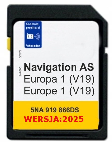 MAPA DISCOVERY MEDIA MIB2 EU 2024/25 CADDY TIGUAN PASSAT POLO RADARY V19 AS