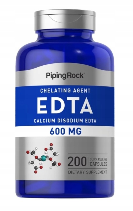 Piping Rock EDTA 600mg, 200 kapsułek