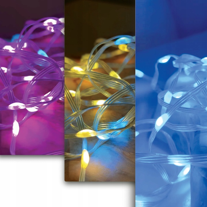 Inteligentne Lampki Świąteczne Choinkowe LED 10m Bluetooth SMART Aplikacja