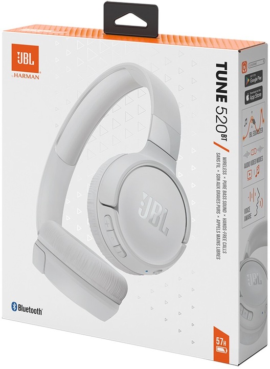 Słuchawki nauszne JBL Tune 520BT Biały