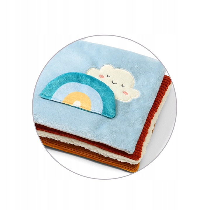 KSIĄŻECZKA SENSORYCZNA EDUKACYJNA MIĘKKA ZAWIESZKA 0+ 1531 BABYONO