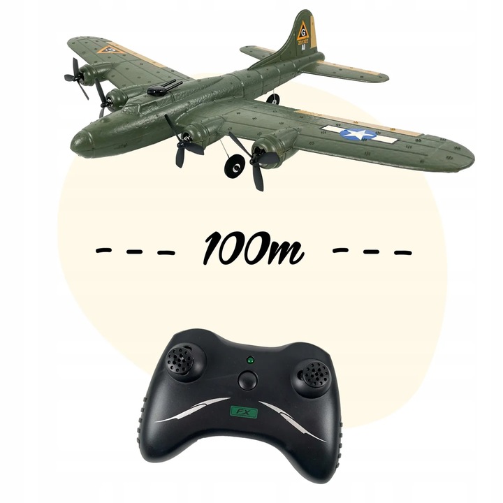 Zdalnie Sterowany Samolot Latający dla Początkujących RC B-17 Bombowiec RTF