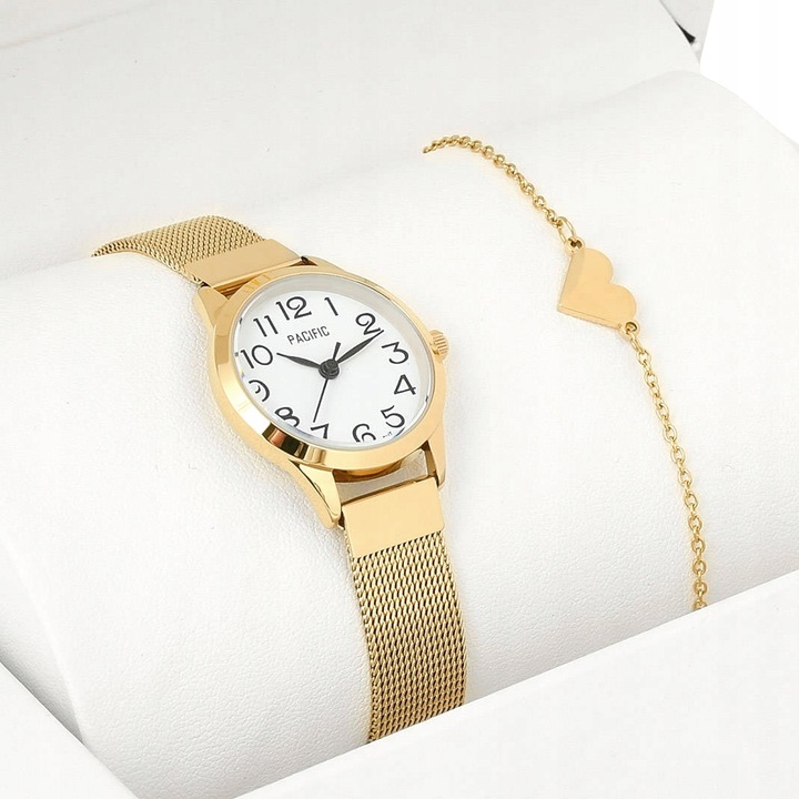 ZEGAREK DAMSKI PACIFIC X6131-02 - siatka komunia + GRAWER