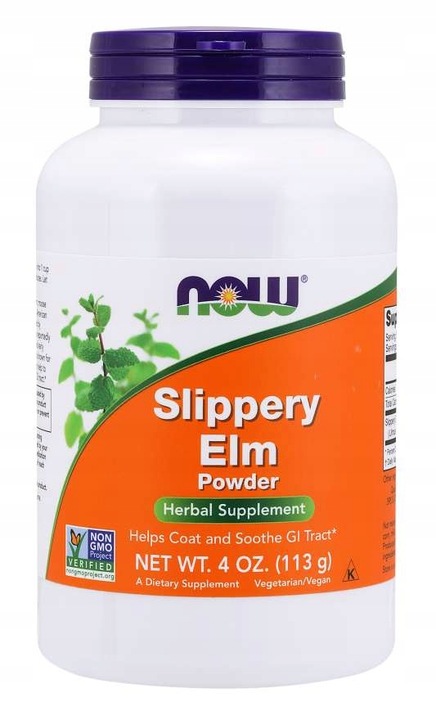 Now Foods Wiąz czerwony (Slippery Elm) w proszku - 113 g