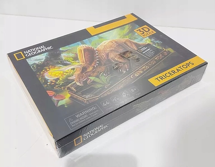 Puzzle 3D National Geographic Triceratops - Cubic Fun