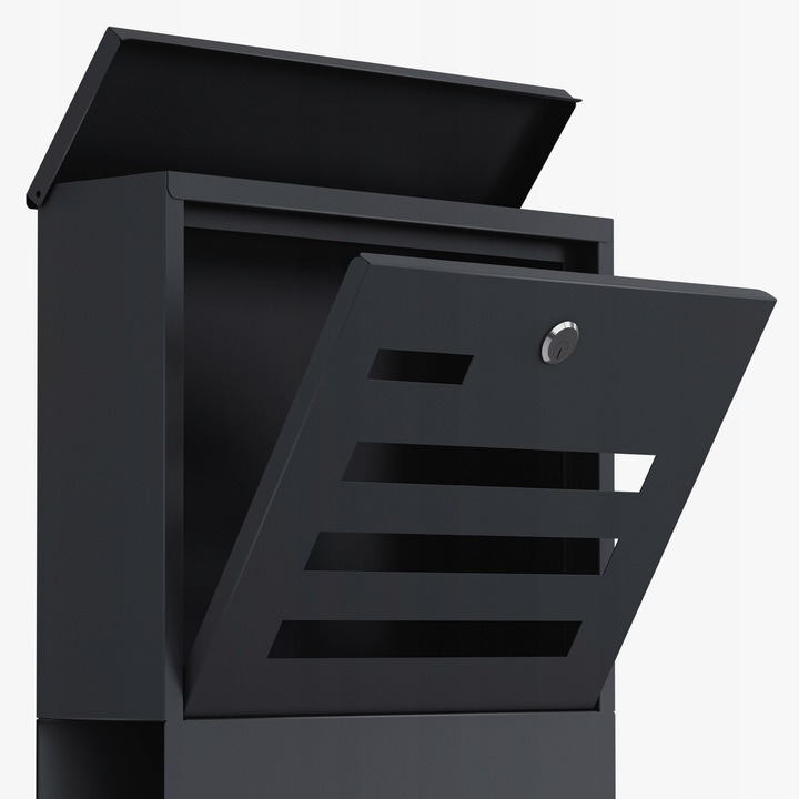 Skrzynka NA LISTY Gazety Pocztę Ulotki Gregman Post 20 Graphite