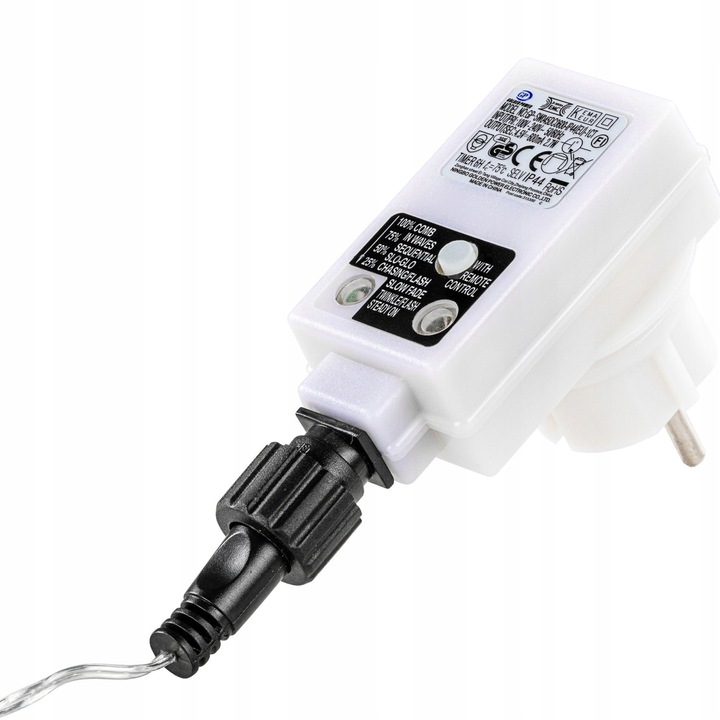 LAMPKI ZWISAJĄCE NA ZEWNĄTRZ KURTYNA ŚWIETLNA 400 LED + PILOT