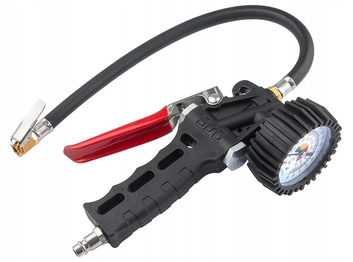 PISTOLET DO POMPOWANIA KÓŁ Z MANOMETREM WĘŻYK REDATS I-450