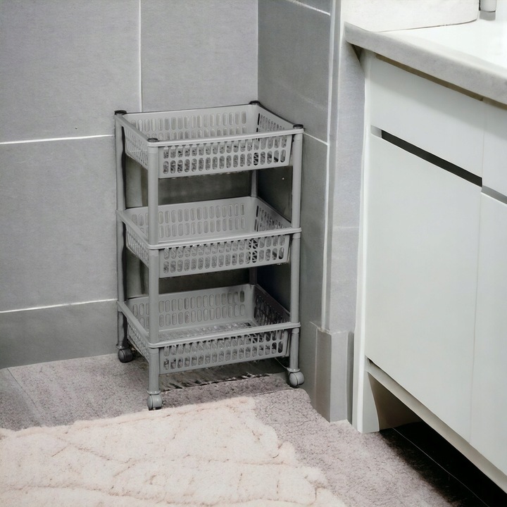 REGAŁ ŁAZIENKOWY STOJAK 3 PÓŁKI SZAFKA ŁAZIENKOWA