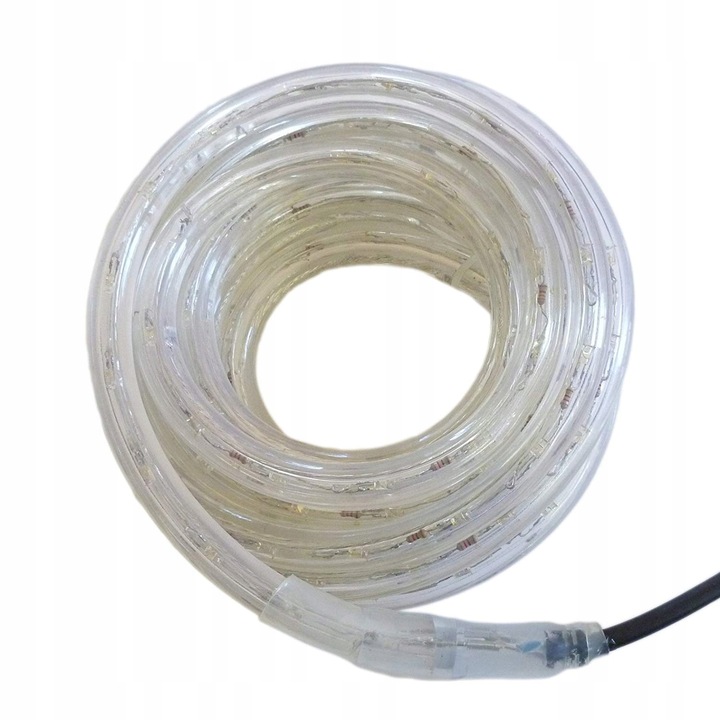 WĄŻ Świetlny 20m LED LAMPKI CHOINKOWE BIAŁY ZIMNY