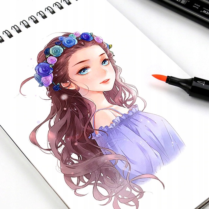 MARKERY ALKOHOLOWE 168 SZT Flamastry Mazaki Pisaki Dwustronne Pro + TORBA