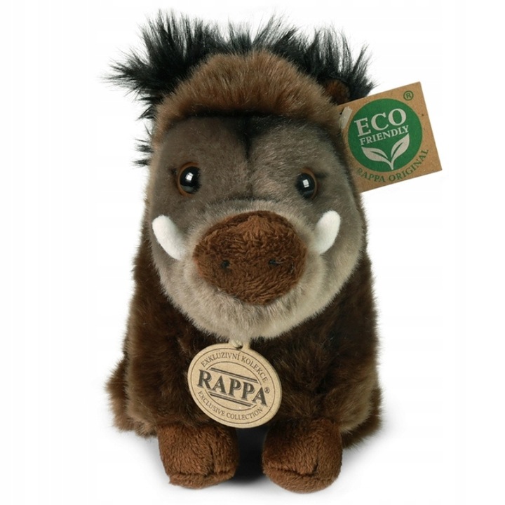 MASKOTKA PLUSZOWY DZIK REALISTYCZNY 18cm RAPPA ECO DZICZEK DLA DZIECKA
