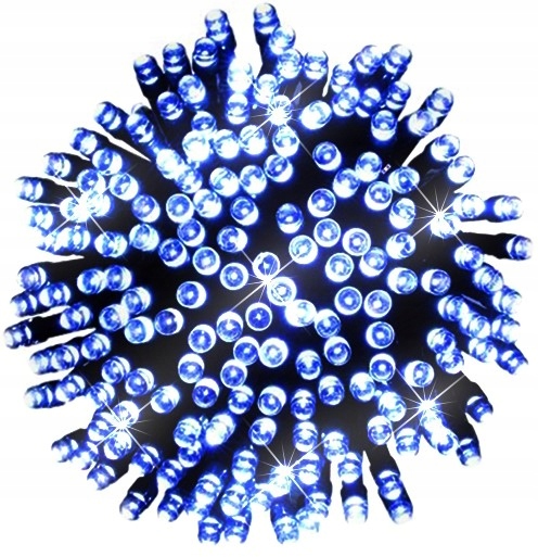 LAMPKI CHOINKOWE 1000 LED STAŁE + FLASH ZEW/WEW KURTYNA NIEBIESKI