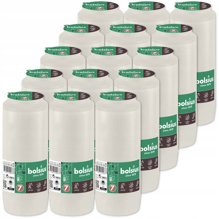 Wkłady do zniczy olejowe Bolsius RC7 140h 15 sztuk