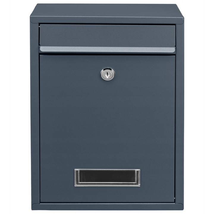 SKRZYNKA POCZTOWA NA LISTY POCZTĘ GAZETY ULOTKI WIZJER KOMPAKTOWA ANTRACYT