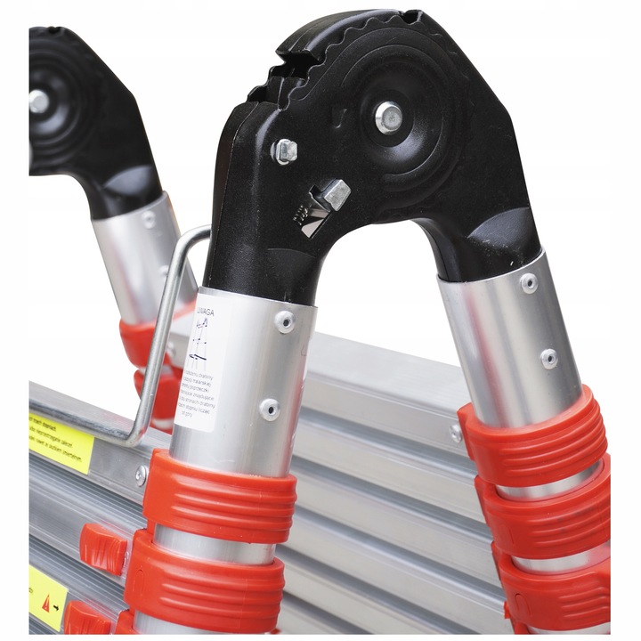 DRABINA TELESKOPOWA PRZEGUBOWA 5,0 M WZMACNIANA