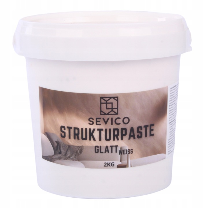 Pasta strukturalna gładka biała do tworzenia struktur i efektów 3D 2kg