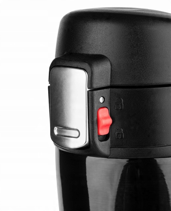 KUBEK TERMICZNY TERMOS NA KAWĘ HERBATĘ DO SAMOCHODU 440 ml PREZENT CZARNY