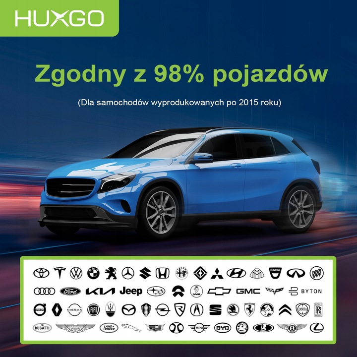 HUXGO bezprzewodowy adapter samochodowy do Android Auto