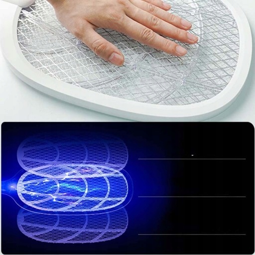 ELEKTRYCZNA ŁAPKA NA DUŻO OWADY PACKA NA KOMARY 3000V PALETKA OWADOBÓJCZA