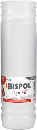 Wkłady Parafinowe Do Zniczy Bispol Ognik WP7N 168h 16 Sztuk Długo Palące