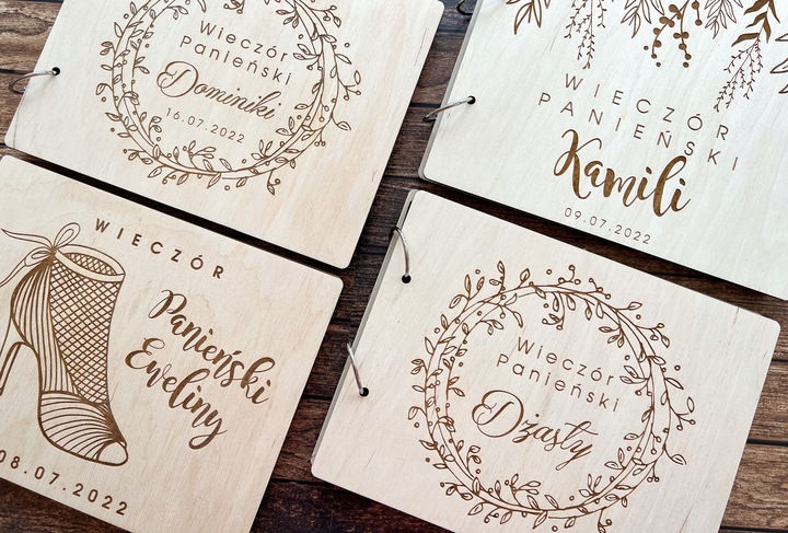 DREWNIANY ALBUM WIECZÓR PANIEŃSKI PREZENT