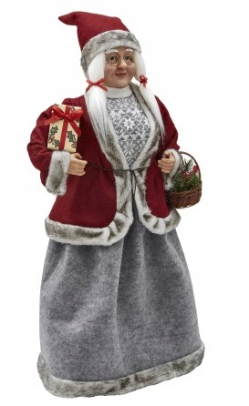Pani Mikołajowa Mikołaj Figura Świąteczna duża 81 cm