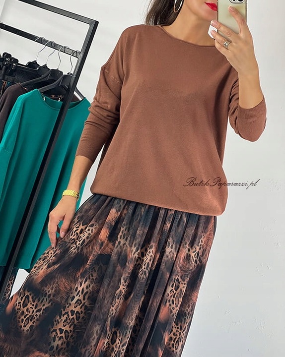 SWETER CLASSIC BASIC Granat