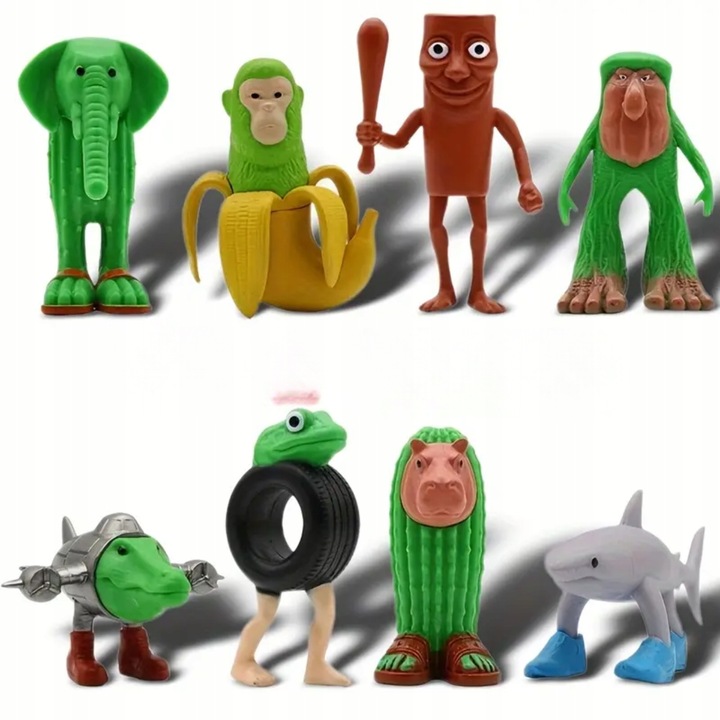 ZESTAW 8 SZTUK TUNG TUNG TUNG SAHUR TRALALERO TRALALA BOMBARDIRO CROCODILO