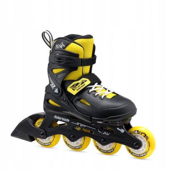 ROLLERBLADE fury rolki regulowane młodzieżowe czarne/żółte