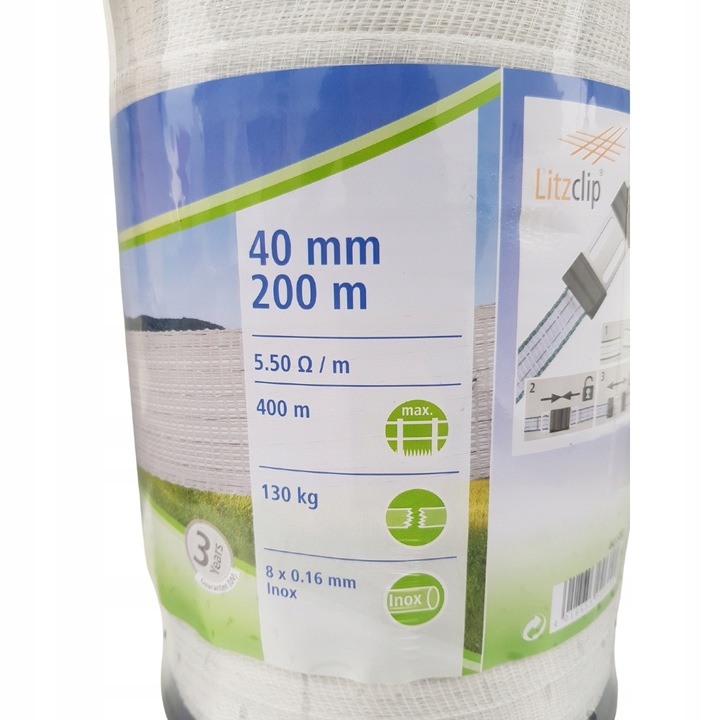 Taśma Basic Do Pastucha Koni PASTUCH Polska 40 mm