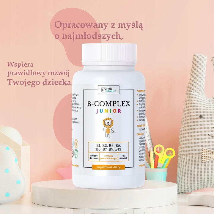 Witamina B Complex dla dzieci do ssania 3x120