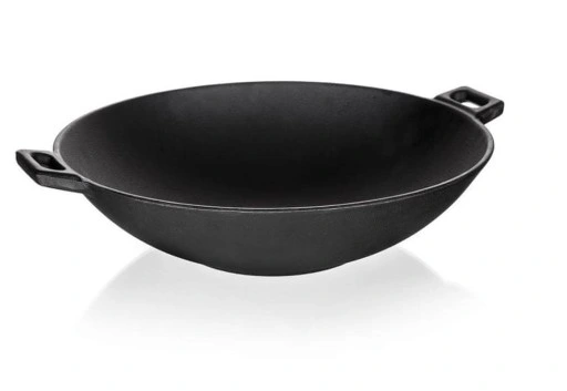 PATELNIA ŻELIWNA WOK Garnek duża ciężka 36,5 cm