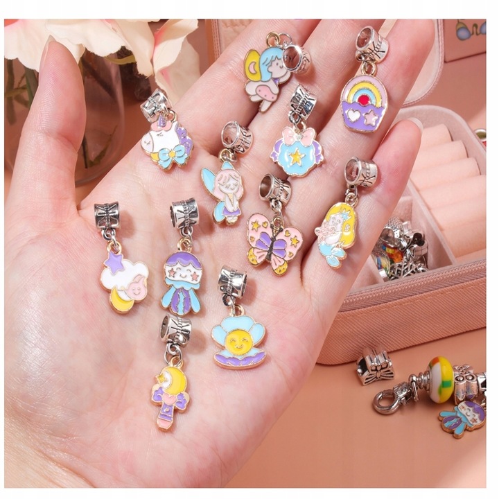 150EL IDEALNY PREZENT ZESTAW DO ROBIENIA BRANSOLETEK I NASZYJNIKÓW