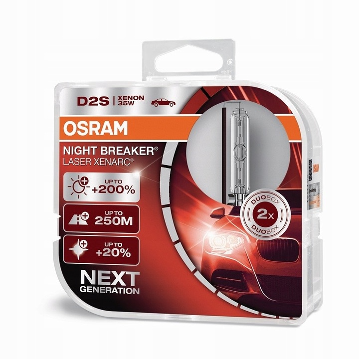 D2S OSRAM NIGHT BREAKER LASER XENARC +220% 2SZT